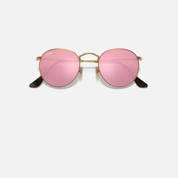 Ray-Ban Accessories - Ray-Ban Gold Frame Sunglasses with Pink Lenses